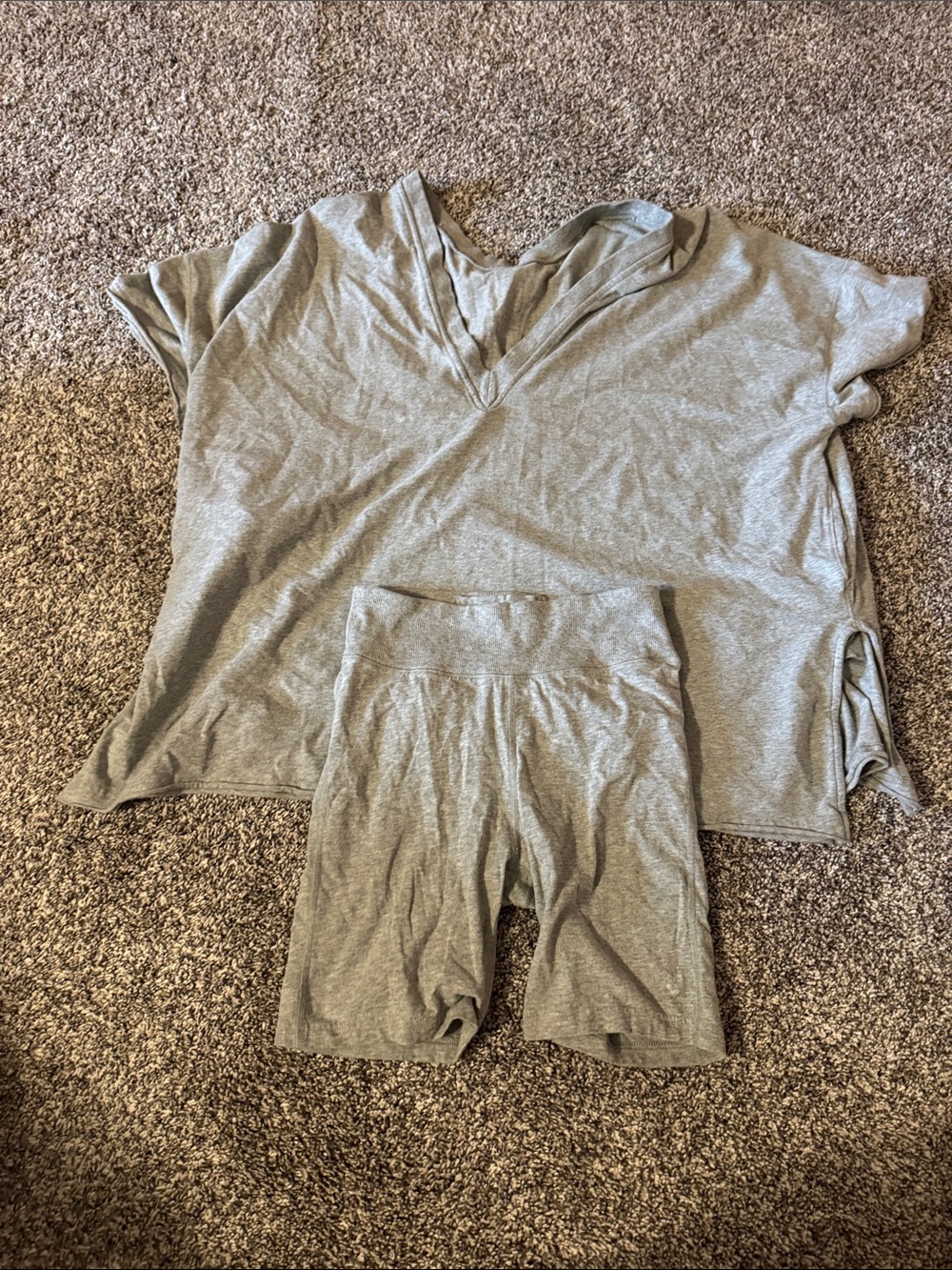Free People Movement Hot Shot Reversible 2 Pc Set Size S Heather Gray Athleisure